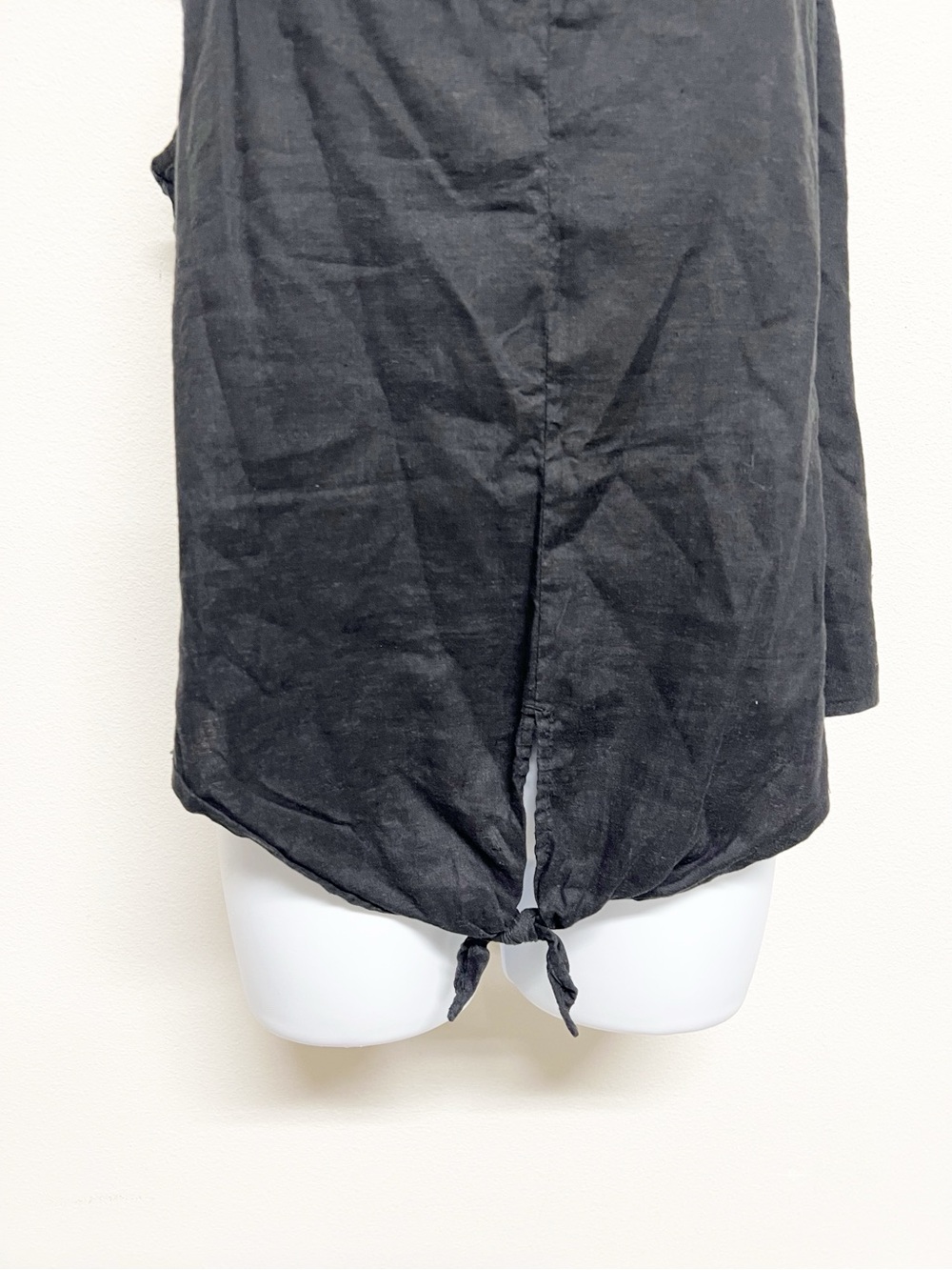 The North Face Womens Classic Black Tie Front Spaghetti Strap Linen Tank Top XL - Picture 3 of 10